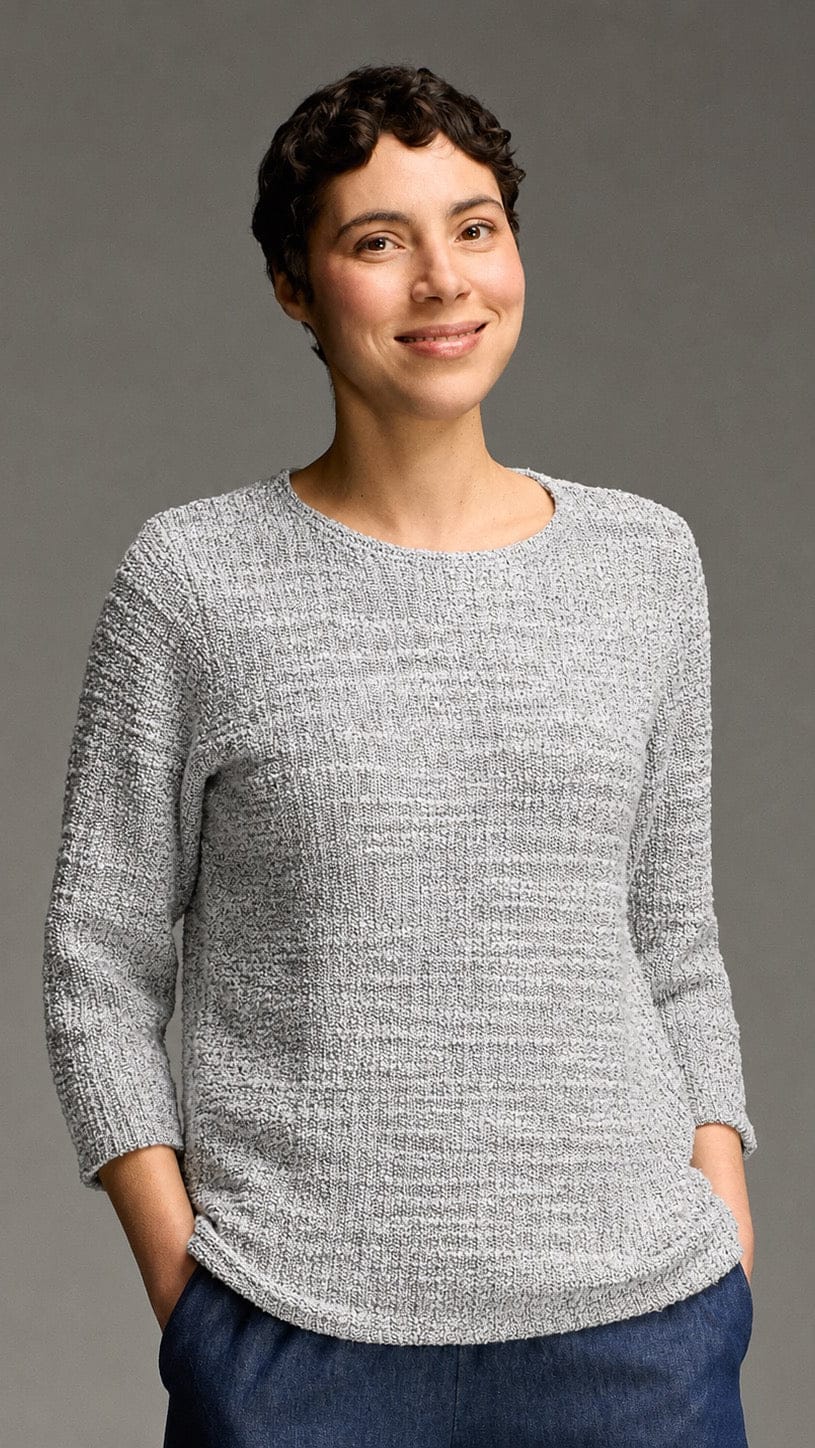 Cut Loose Tops Cut Loose Texture Sweater Knit 3/4 Sleeve Boatneck Top - Multiple Colors Cut Loose Texture Sweater Knit 3/4 Sleeve Boatneck Top - Multiple Colors