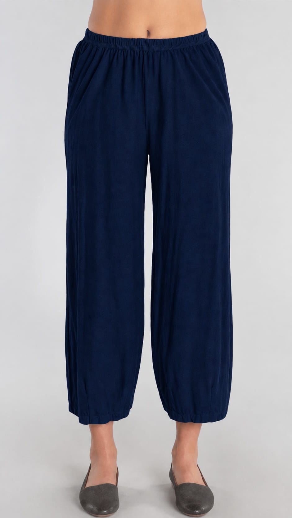 Cut Loose Pants Cut Loose Cotton/Linen Cropped Pant with Darts - Multiple Colors Cut Loose Cotton/Linen Cropped Pant with Darts - Multiple Colors