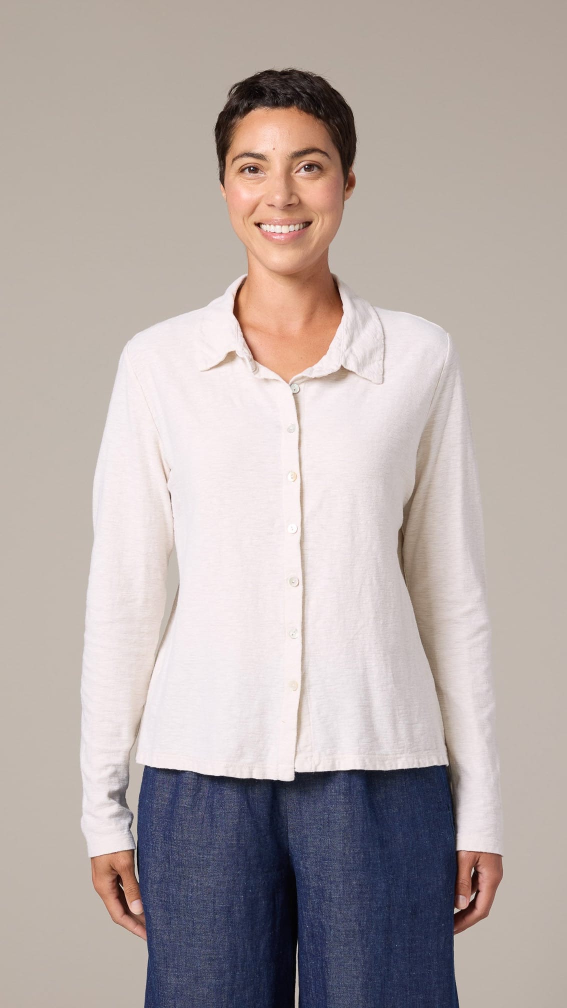 Cut Loose Tops Cut Loose Long Sleeve Fitted Shirt - Multiple Colors Cut Loose Long Sleeve Fitted Shirt - Multiple Colors