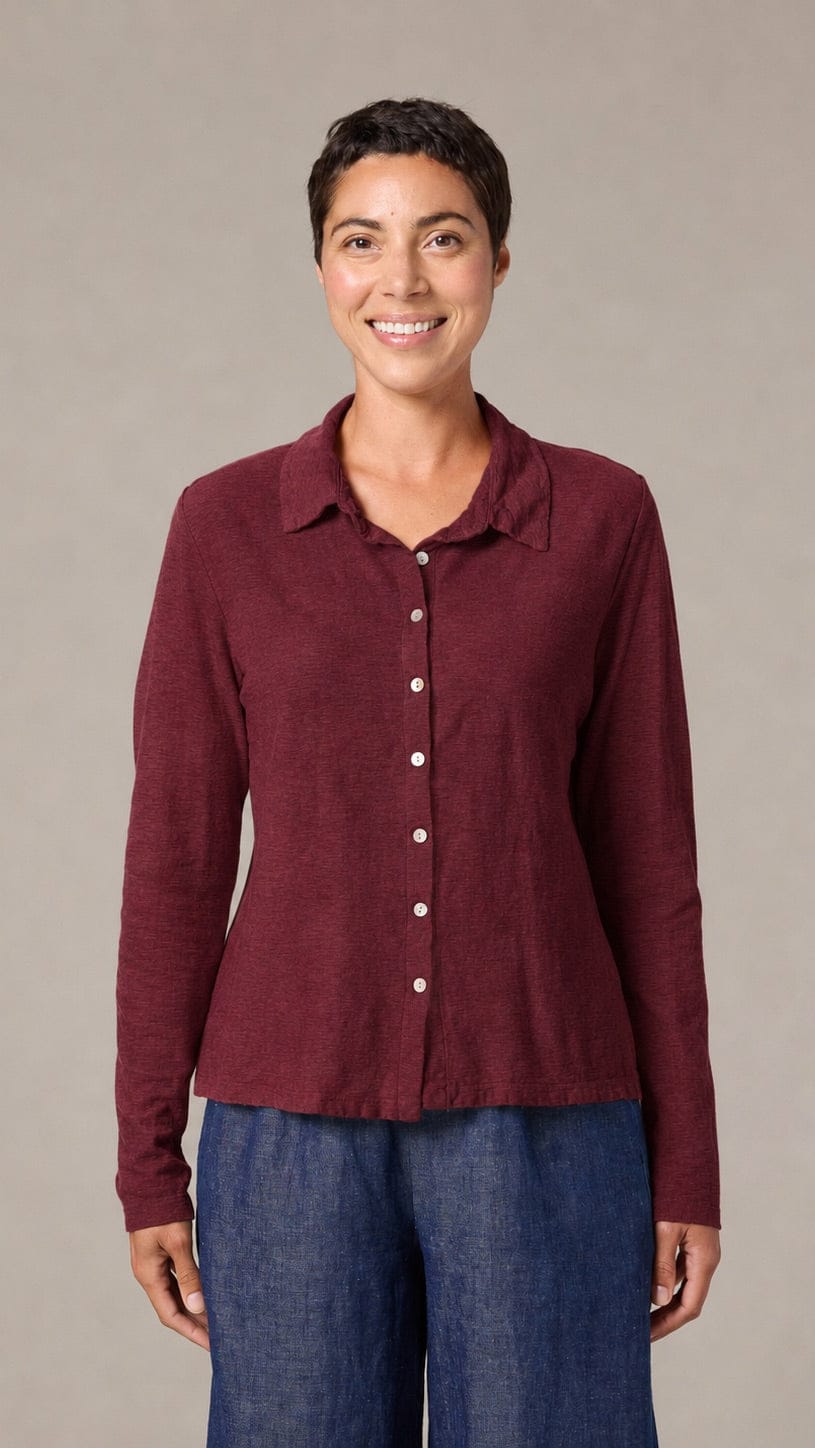 Cut Loose Tops Cut Loose Long Sleeve Fitted Shirt - Multiple Colors Cut Loose Long Sleeve Fitted Shirt - Multiple Colors