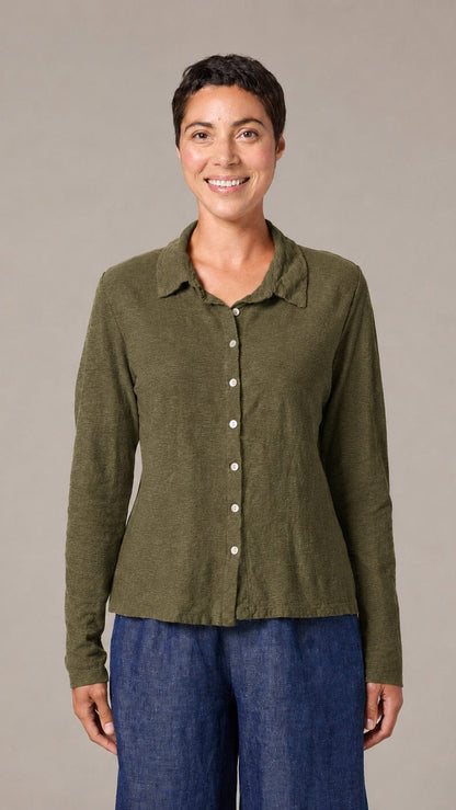 Cut Loose Tops Cut Loose Long Sleeve Fitted Shirt - Multiple Colors Cut Loose Long Sleeve Fitted Shirt - Multiple Colors