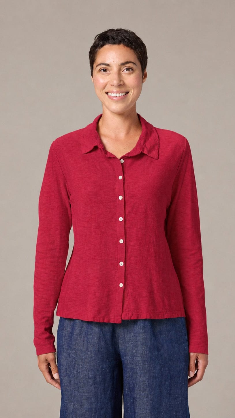 Cut Loose Tops Cut Loose Long Sleeve Fitted Shirt - Multiple Colors Cut Loose Long Sleeve Fitted Shirt - Multiple Colors
