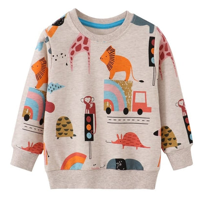The Find Peaks Children's Clothing The Find Peaks Cute Cartoon Animal Sweatshirt The Find Peaks Cute Cartoon Animal Sweatshirt