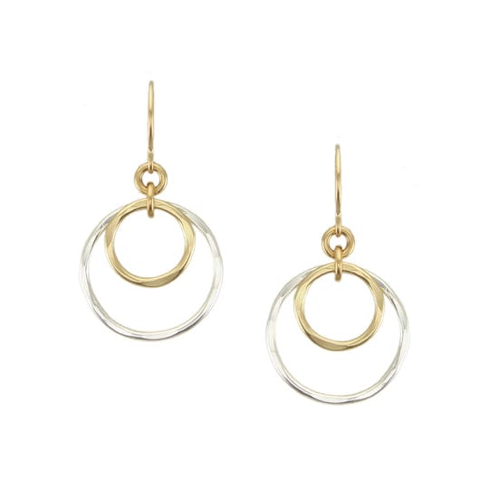 Marjorie Baer Earrings Marjorie Baer Small Airy Rings Wire Earrings - E1705DW 28143070 Marjorie Baer Small Airy Rings Wire Earrings - E1705DW