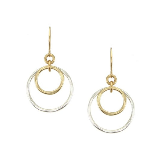 Marjorie Baer Earrings Marjorie Baer Small Airy Rings Wire Earrings - E1705DW 28143070 Marjorie Baer Small Airy Rings Wire Earrings - E1705DW