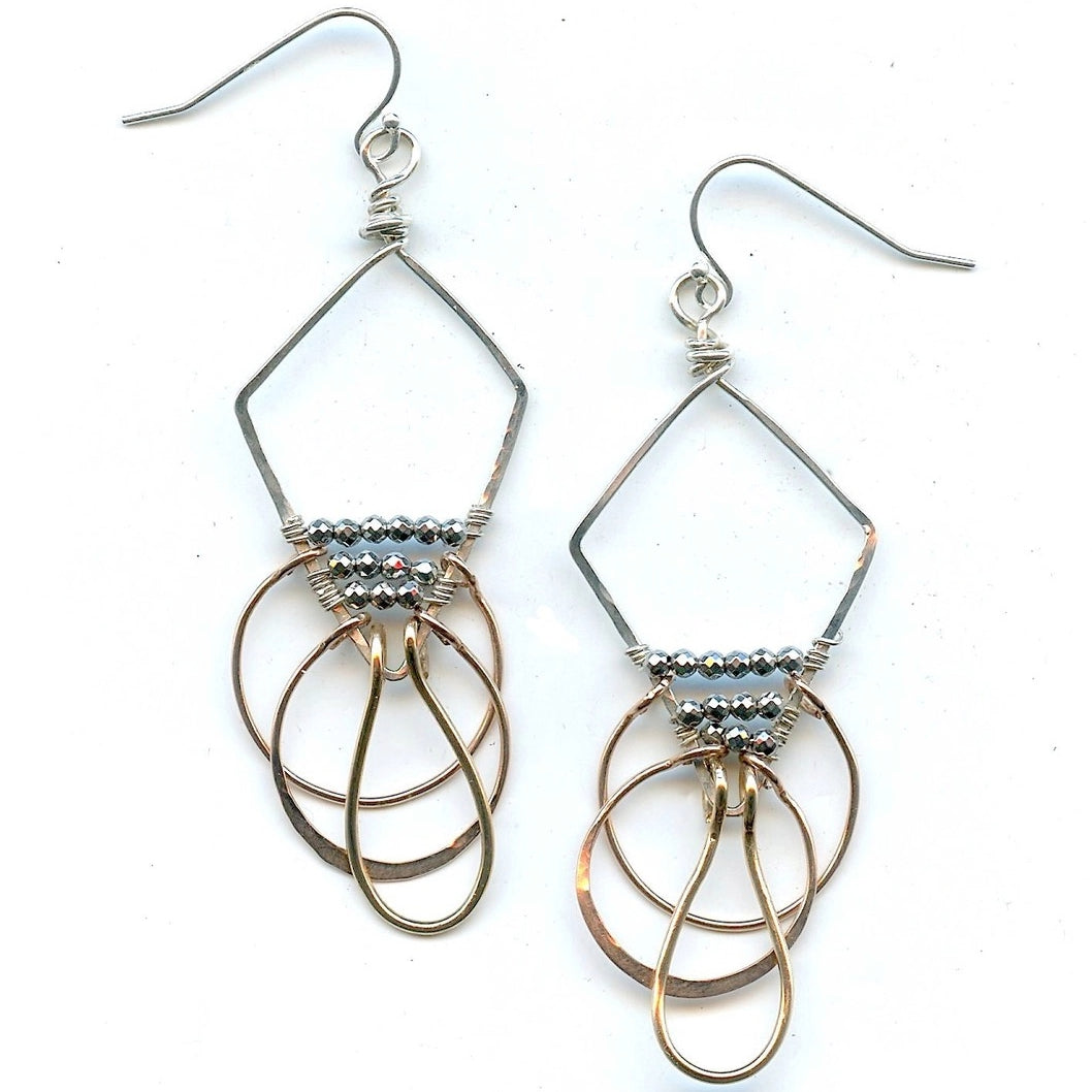 Art By Any Means Kinetic Diamond Earrings