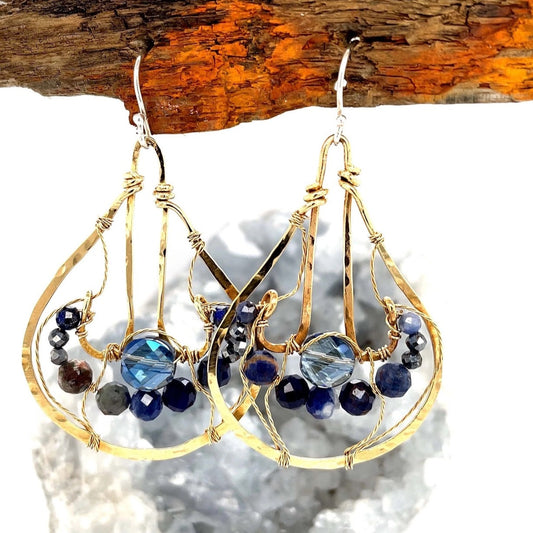 Art By Any Means Lapis Indigo Earrings
