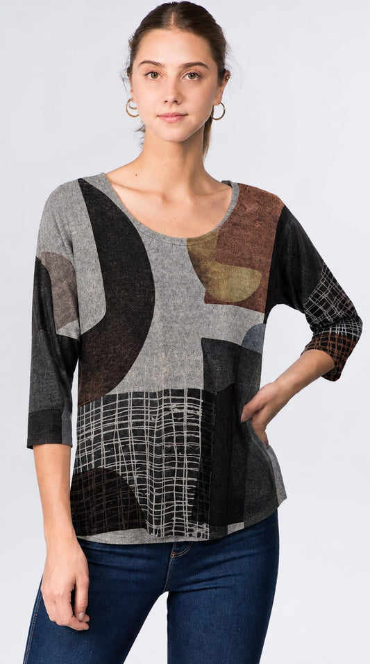Et'Lois Tops Et' Lois Fiona Tee - Multiple Prints 66968030 Et' Lois Fiona Tee - Multiple Prints