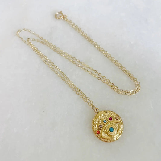 Laalee Jewelry Colorful Evil Eye Necklace