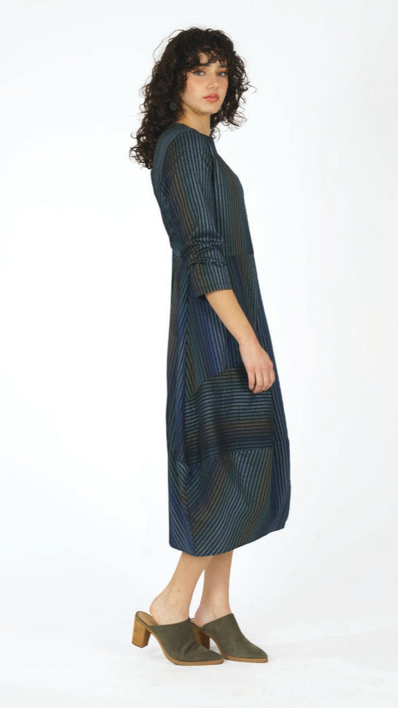 Niche Shimmer Stripe Dome Dress - Multiple Colors
