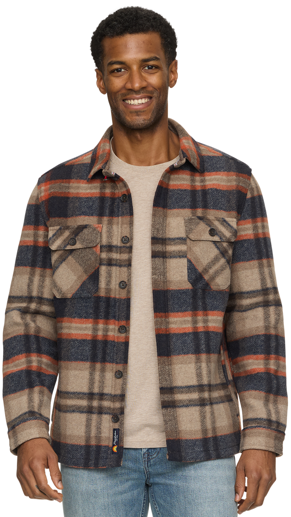 Flag & Anthem Midland Brushed Plaid Shirt Jacket