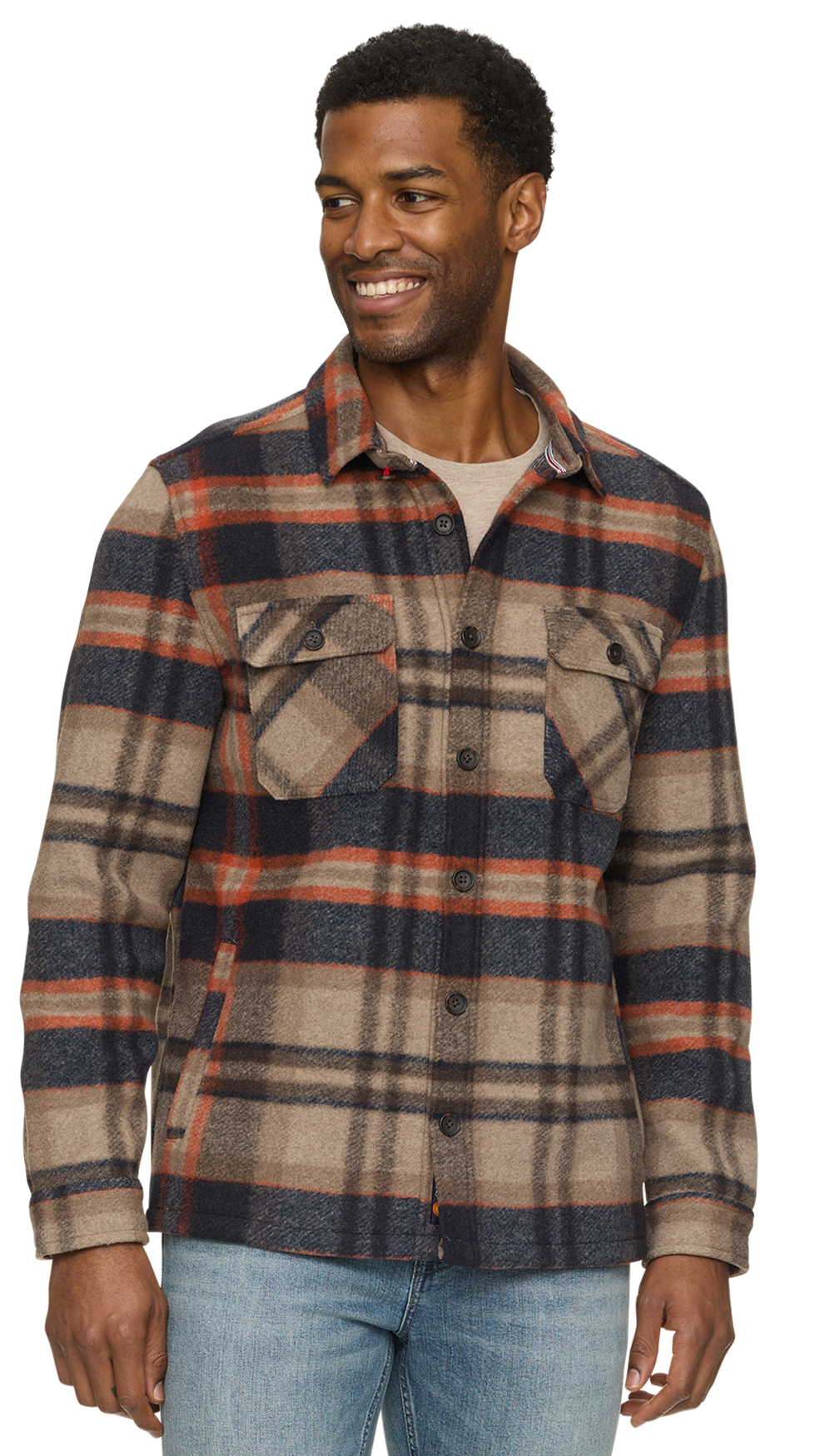 Flag & Anthem Midland Brushed Plaid Shirt Jacket