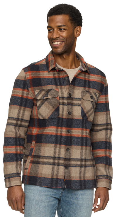 Flag & Anthem Midland Brushed Plaid Shirt Jacket