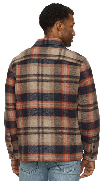 Flag & Anthem Midland Brushed Plaid Shirt Jacket