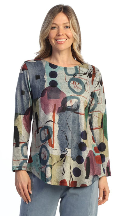 Jess & Jane Tops Jess & Jane French Brushed Long Sleeve Top 35630814 Jess & Jane French Brushed Long Sleeve Top