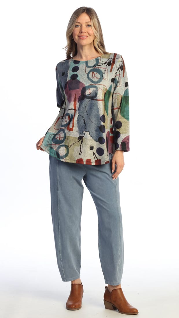 Jess & Jane Tops Jess & Jane French Brushed Long Sleeve Top Jess & Jane French Brushed Long Sleeve Top