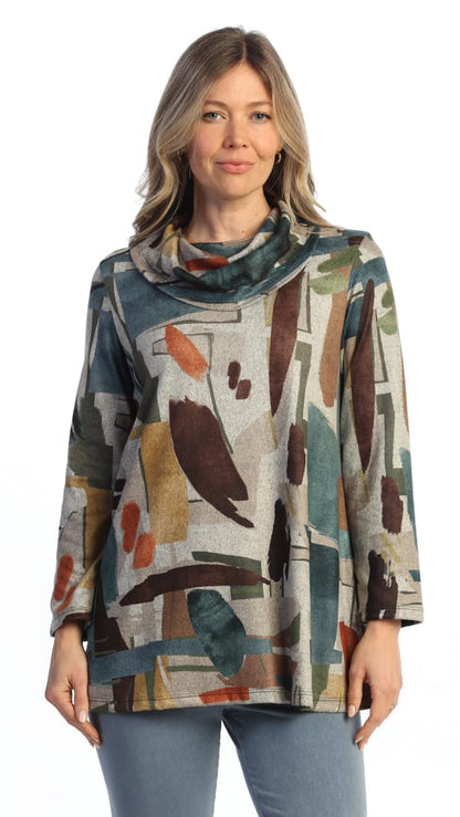 Jess & Jane Tunics Jess & Jane French Brushed Cowl Neck Tunic 36515550 Jess & Jane French Brushed Cowl Neck Tunic
