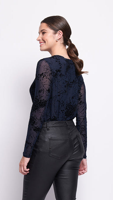 Foil International Velvet Crew Top