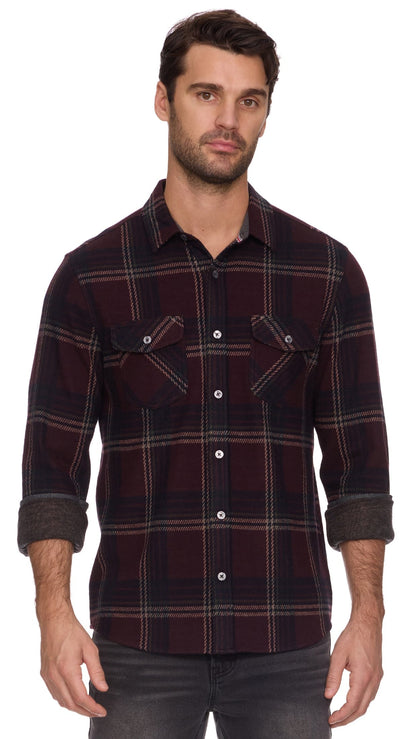 Flag & Anthem Men's Button Downs Flag & Anthem Elba Hero Knit Flannel Flag & Anthem Elba Hero Knit Flannel