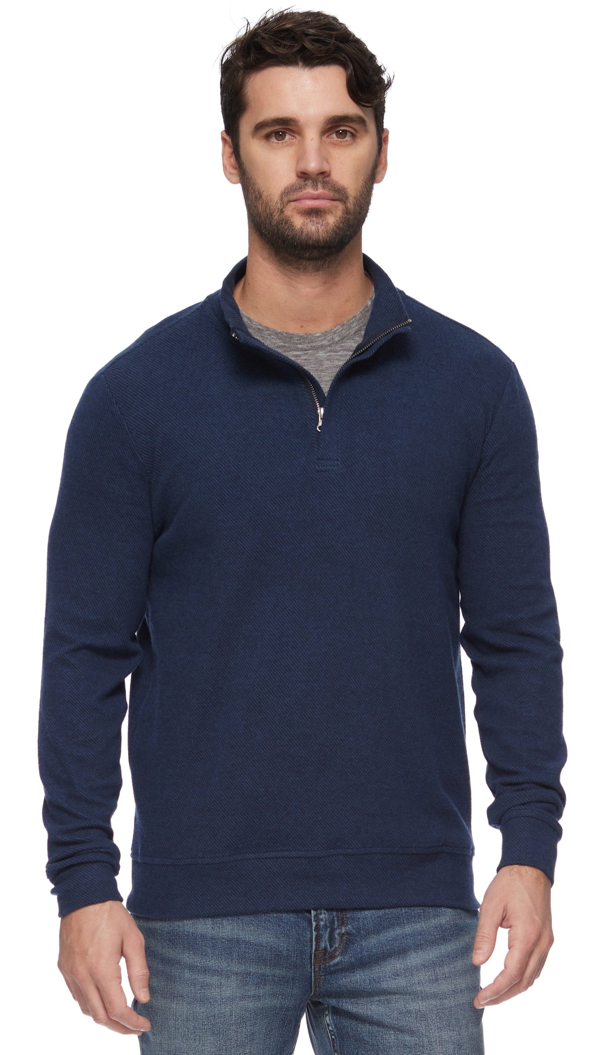 Flag & Anthem Men's Sweaters Flag & Anthem Hero Twill 1/4 Zip Mock Neck Pullover - Multiple Colors 13292254 Flag & Anthem Hero Twill 1/4 Zip Mock Neck Pullover - Multiple Colors