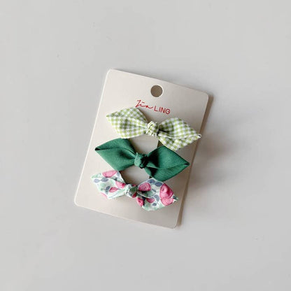 The Find Peaks Children's Accessories The Find Peaks Floral Fabric Bow Hair Clips - Multiple Color 64591582 The Find Peaks Floral Fabric Bow Hair Clips - Multiple Color