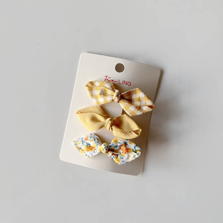 The Find Peaks Children's Accessories The Find Peaks Floral Fabric Bow Hair Clips - Multiple Color 64624350 The Find Peaks Floral Fabric Bow Hair Clips - Multiple Color