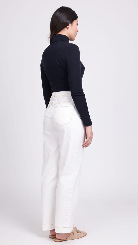 FOIL Tops Foil Fine Merino Polo Neck Top - Multiple Colors Foil Fine Merino Polo Neck Top - Multiple Colors