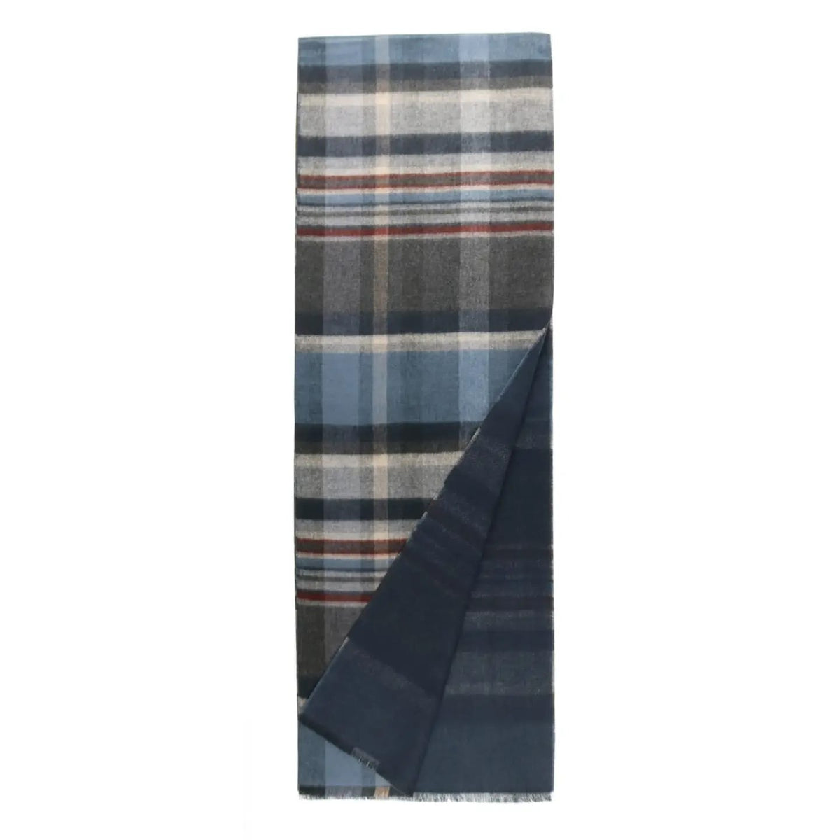 Fraas Scarves Men's Scarves Fraas Men's Reversible Cashmink Plaid Scarf - Multiple Colors 50465502 Fraas Men's Reversible Cashmink Plaid Scarf - Multiple Colors
