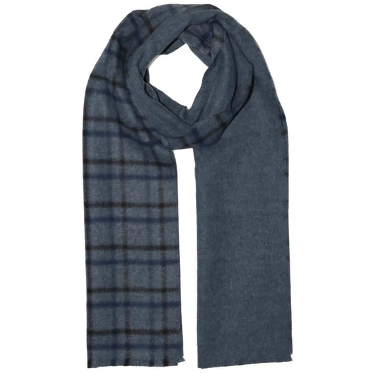 Fraas Scarves Men's Scarves Fraas Reversible Cashmink Window Pane Scarf 70945502 Fraas Reversible Cashmink Window Pane Scarf
