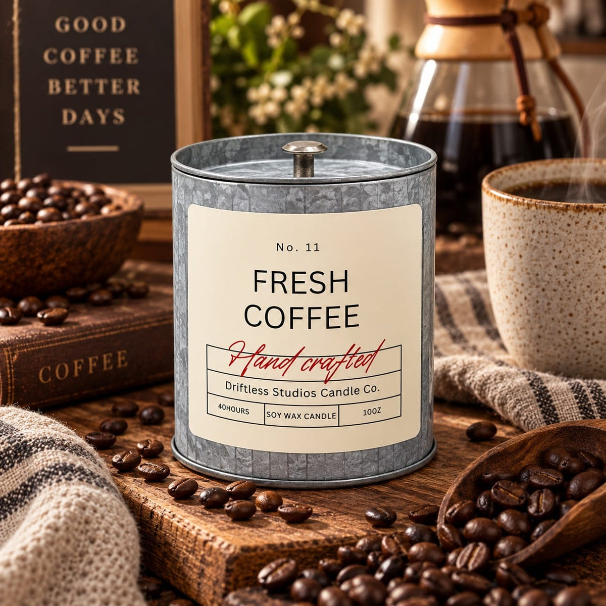 Driftless Studios Candles Fresh Coffee Soy Candle Fresh Coffee Soy Candle