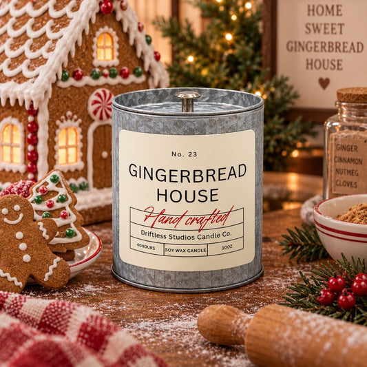 Driftless Studios Candles Gingerbread House Soy Candle Gingerbread House Soy Candle