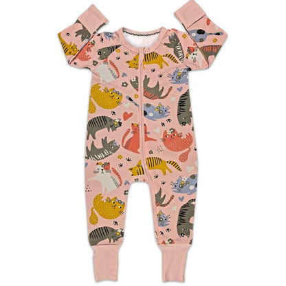 Good Luck Sock Children's Clothing Good Luck Sock Baby Zipper Pajamas - Multiple Prints 52450014 Good Luck Sock Baby Zipper Pajamas - Multiple Prints cotton