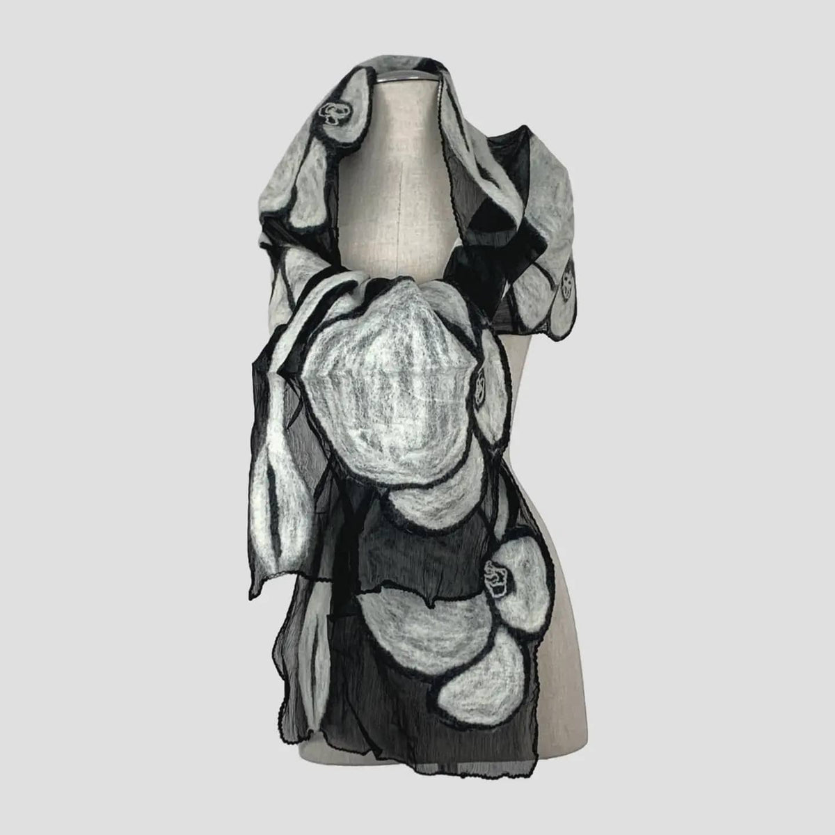 Feltiful Scarves Graphic Blossom Felted Scarf Graphic Blossom Felted Scarf