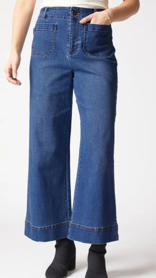 Habitat Stretch Denim Wide Leg Ankle Jean - Multiple Colors