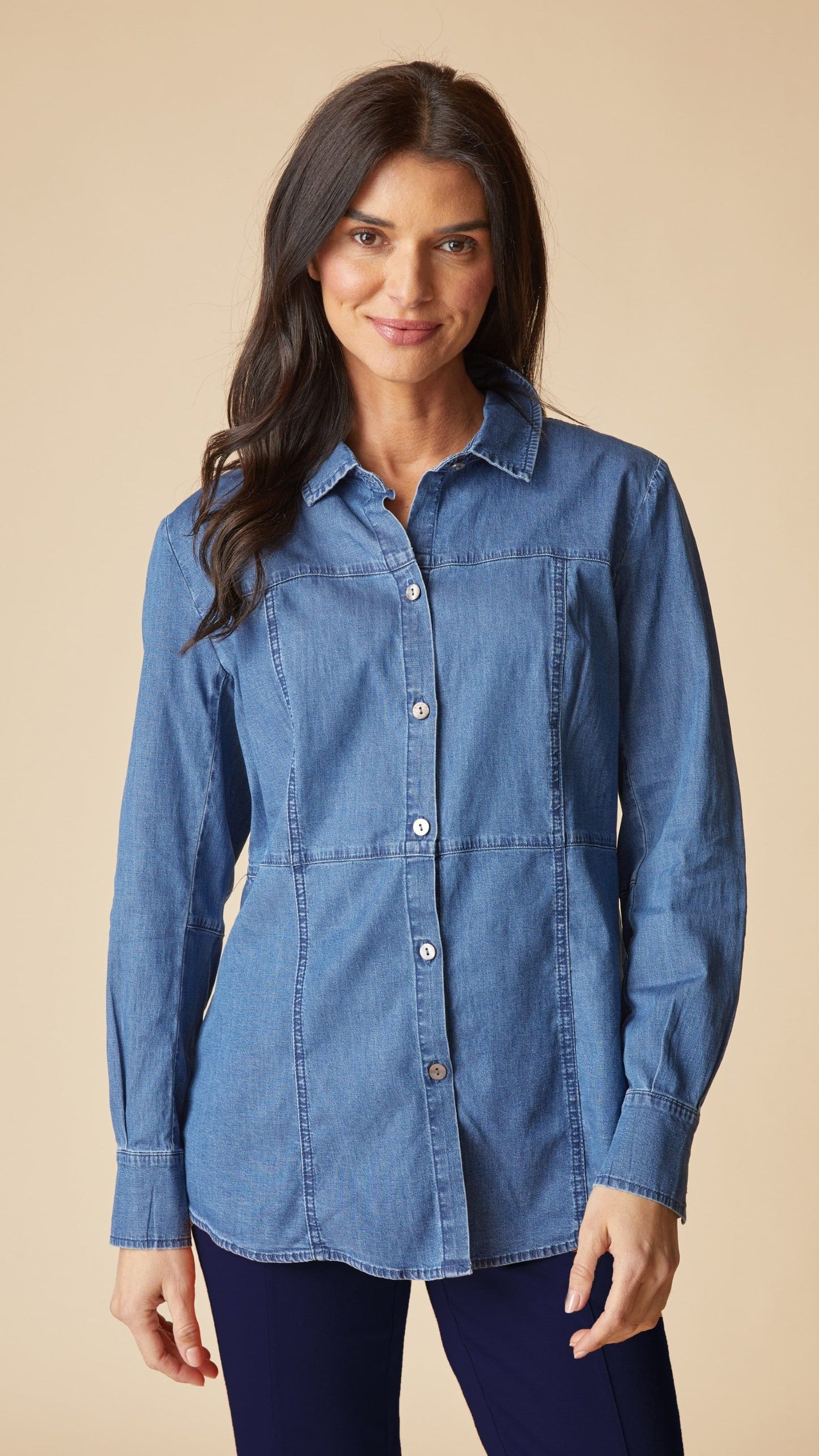 Habitat Tops Habitat Perfect Travel Seamed Shirt Habitat Perfect Travel Seamed Shirt