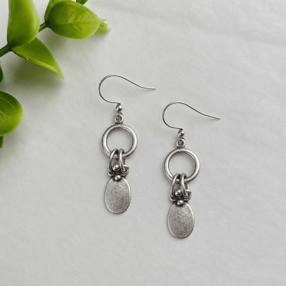 Volare Earrings Volare Halo Pebble Earring - Multiple Metals #5NK2 92999134 Volare Halo Pebble Earring - Multiple Metals #5NK2