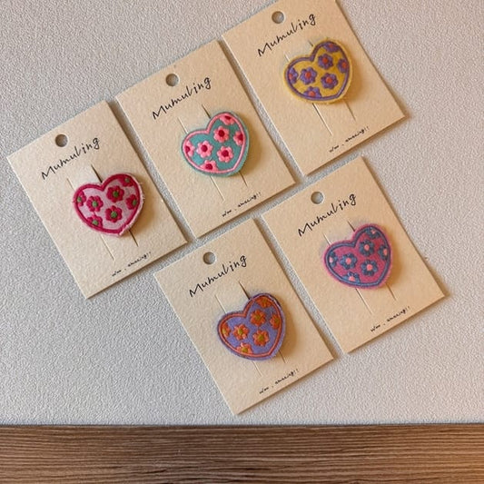 The Find Peaks Children's Accessories The Find Peaks Felt Heart Hair Clips - Multiple Colors The Find Peaks Felt Heart Hair Clips - Multiple Colors