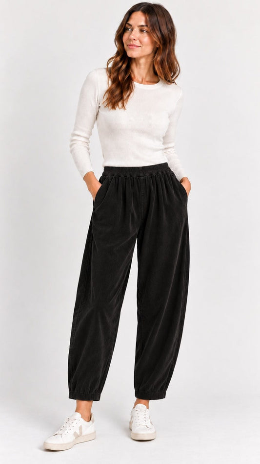 Heartstrings Pants Heartstrings by Kleen Corduroy Lantern Pant - Multiple Colors Heartstrings by Kleen Corduroy Lantern Pant - Multiple Colors