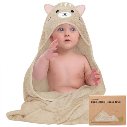 KeaBabies Cuddle Animals Hooded Towel - Multiple Prints