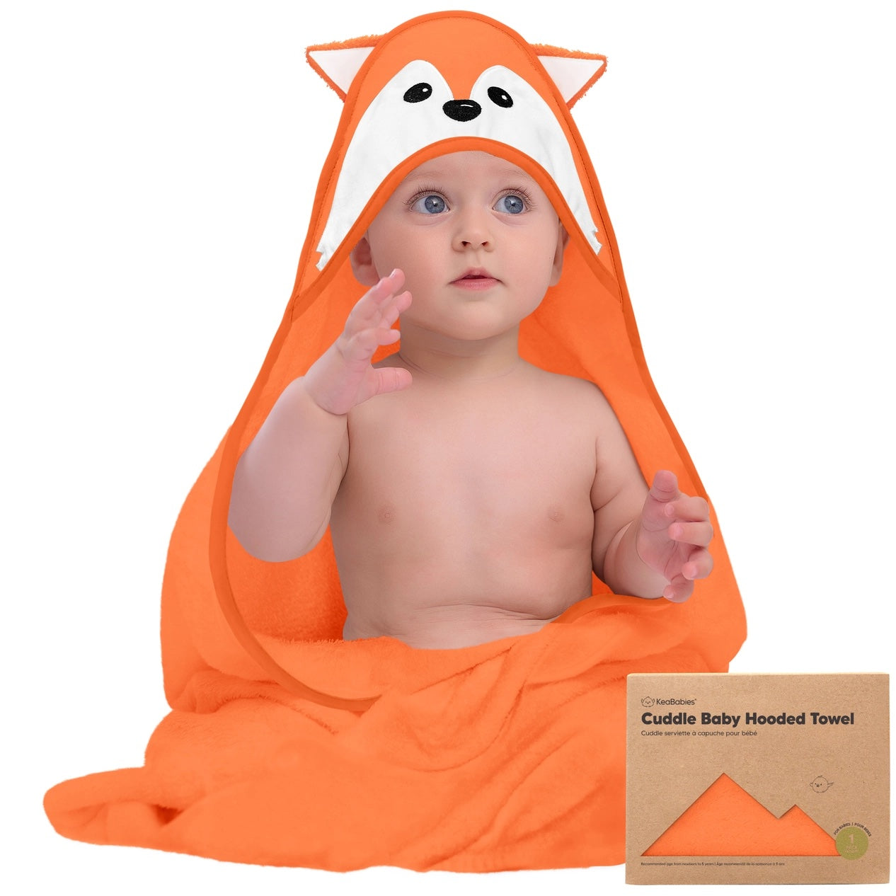 KeaBabies Cuddle Animals Hooded Towel - Multiple Prints