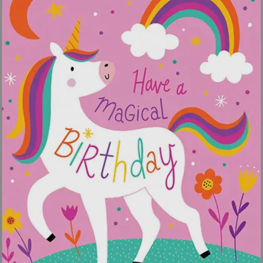 Gina B Designs Magical Unicorn Greeting Card
