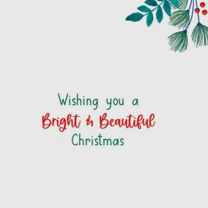 Gina B Designs Cardinals and Ornaments Greeting Card