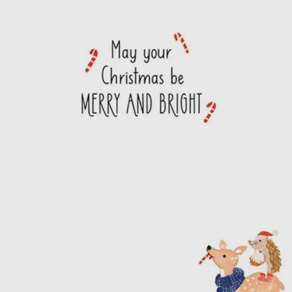 Gina B Designs Critter Christmas Tree Greeting Card