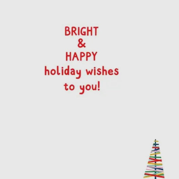 Gina B Designs Stripe Holiday Trees Greeting Card