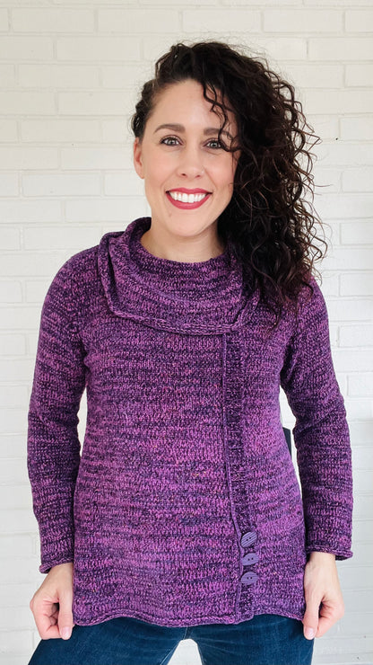 Habitat Chenille Button Cowl Pullover - Multiple Colors