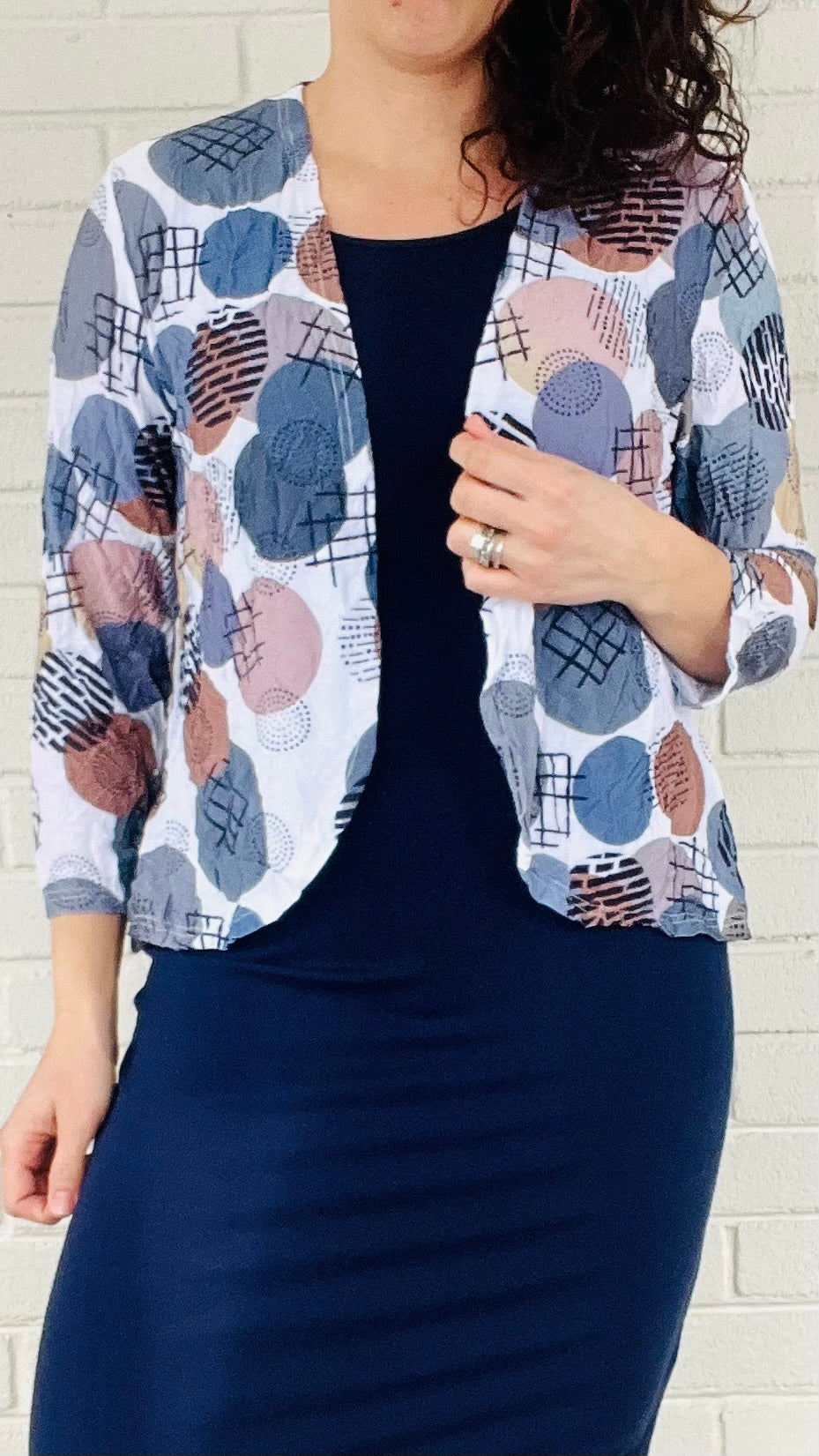Shana Apparel European Crush Open Jacket - Multiple Colors