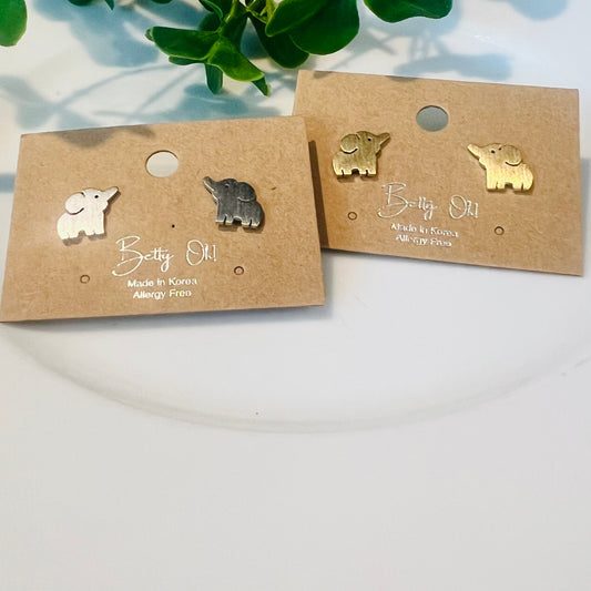Betty Oh Elephant Studs - Multiple Colors
