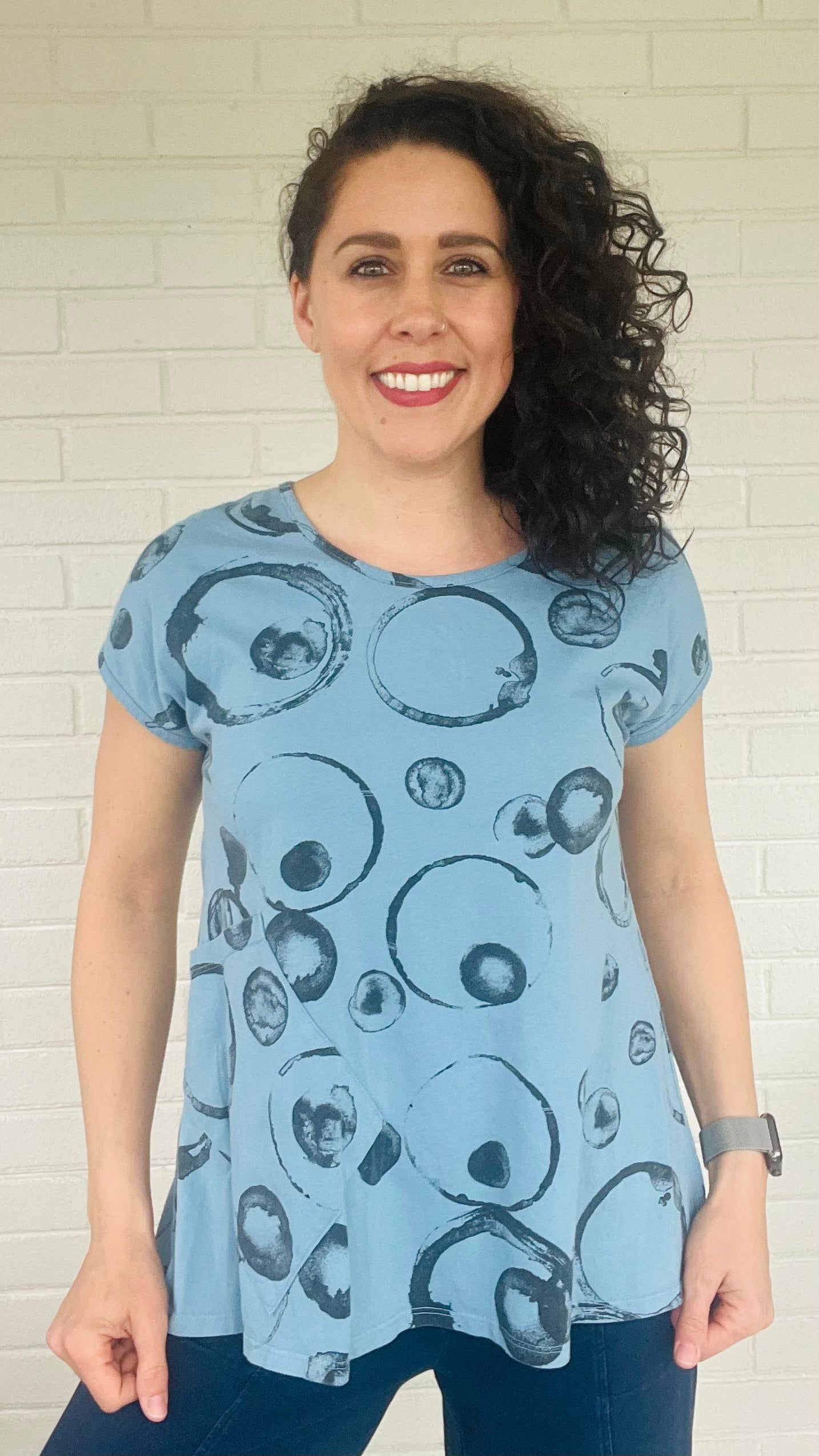 Cotton Lani Bubble Pocket Top - Multiple Colors