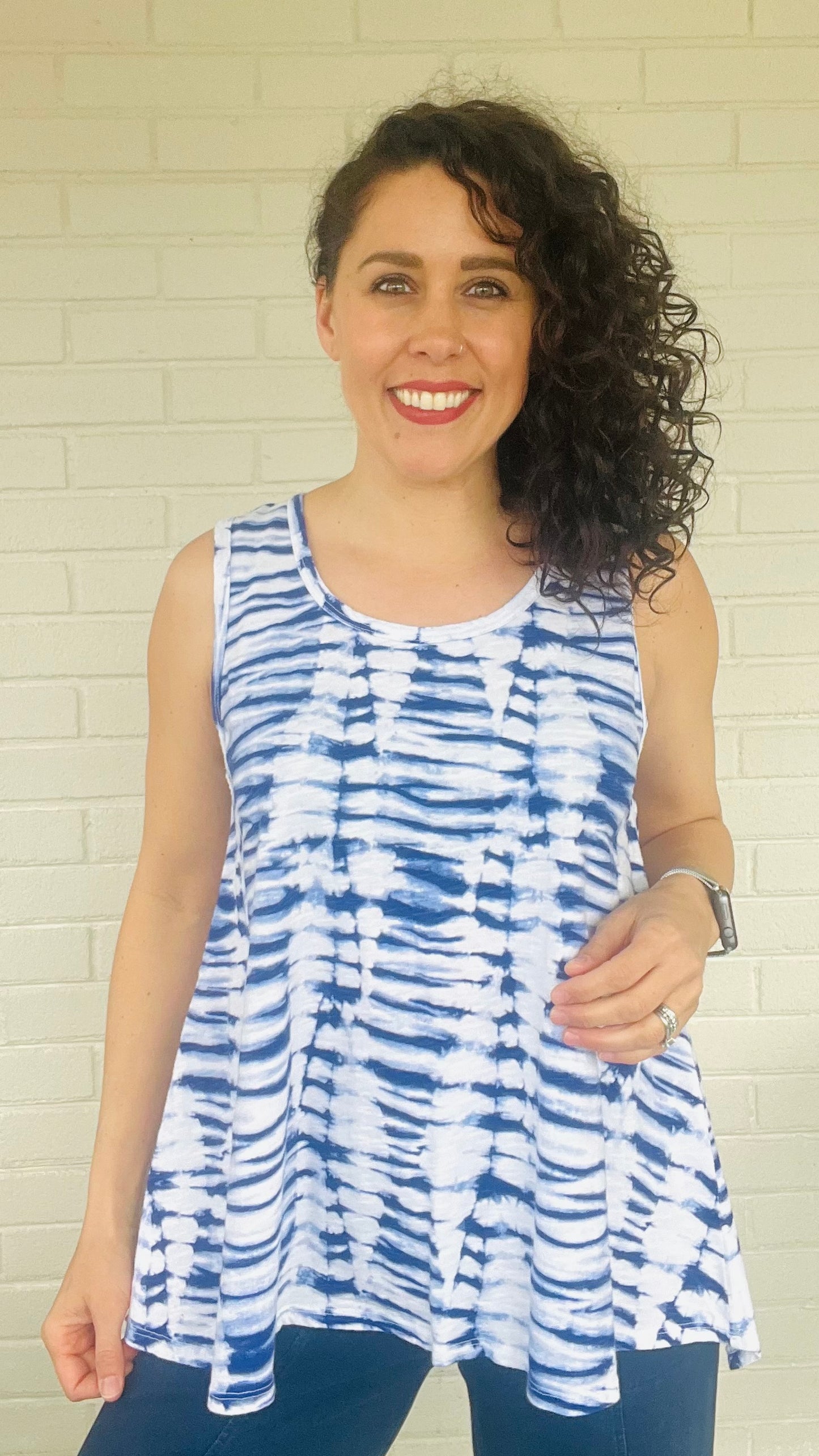 Cotton Lani Oasis Hi-Low Tank Top
