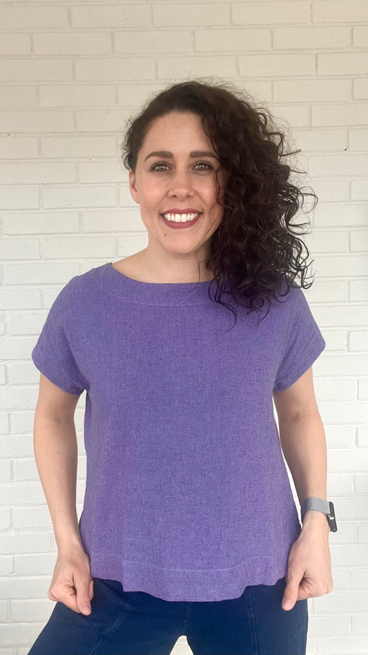 Cut Loose Crosshatch Crop Top - Multiple Colors
